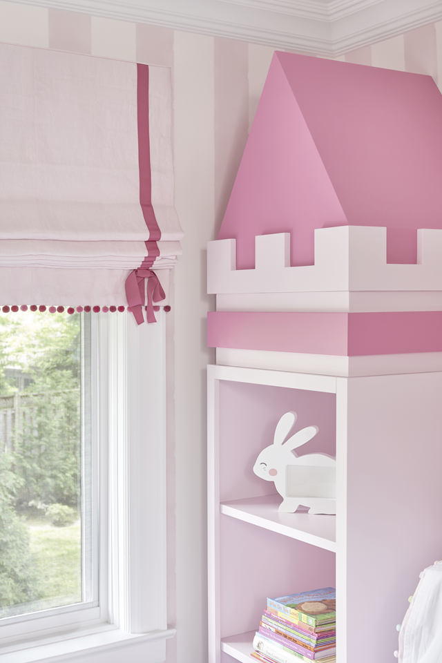 pink child's room Interior Design by Sara Bederman